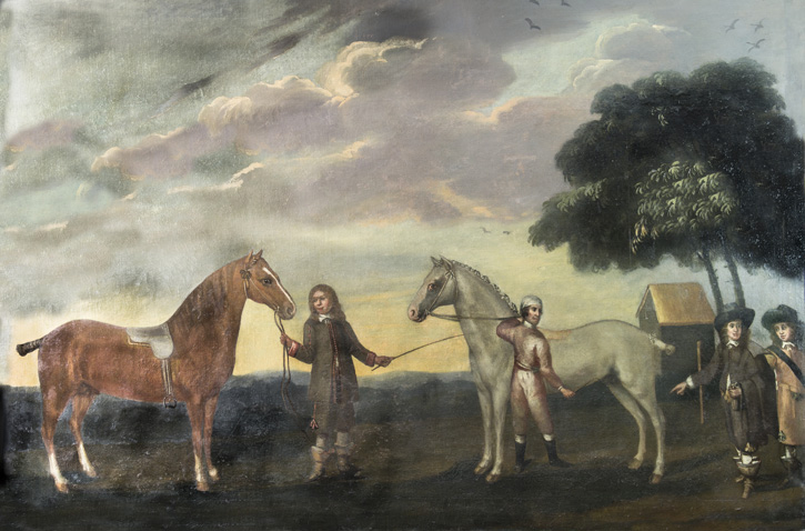 Sir John Cotton Showing His Mantuan Horses to Charles II at Newmarket